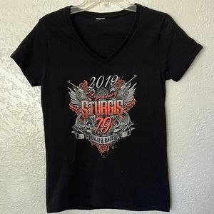 Sturgis black womans tshirt emo